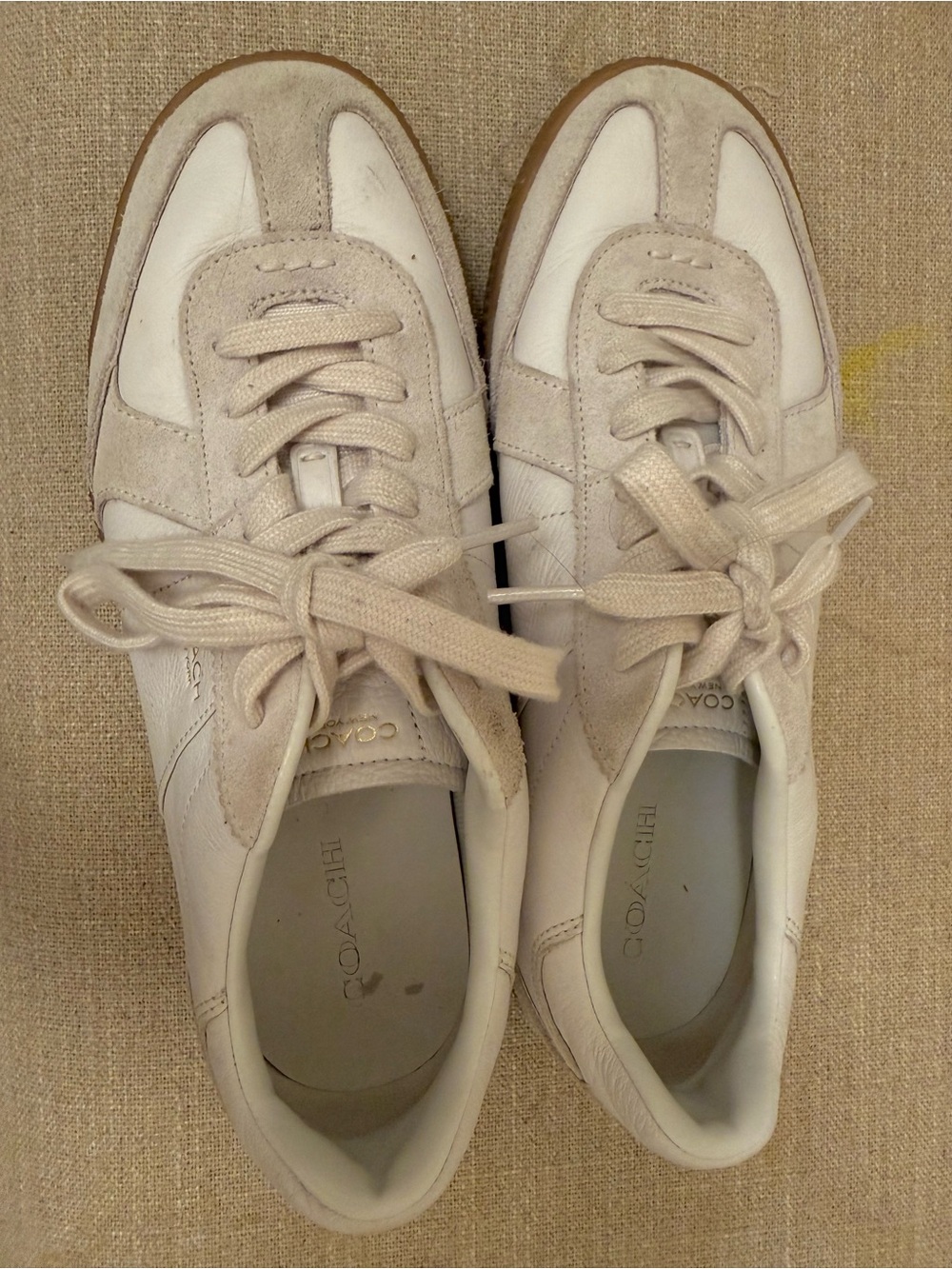 Coach Ellis White Leather Sneakers - Picture 4 of 9